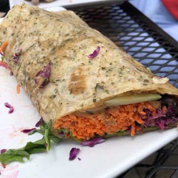 Shine Cafe - Shine Hummus Wrap - Vegan Near Me - Morro Bay, California Shine Cafe - Shine Hummus Wrap - Vegan Near Me - Morro Bay, California