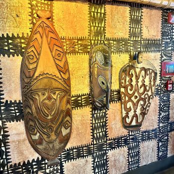 Trader Vic's - Tribal Masks - Hawaiian Near Me - Emeryville, California