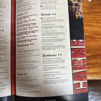 El Ranchito Jalisco - 2nd page of the menu 3/14/25 - Mexican Near Me - Bartow, Florida
