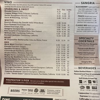 Carrabba's Italian Grill - Menu page 4 - Italian Near Me - Hickory, North Carolina