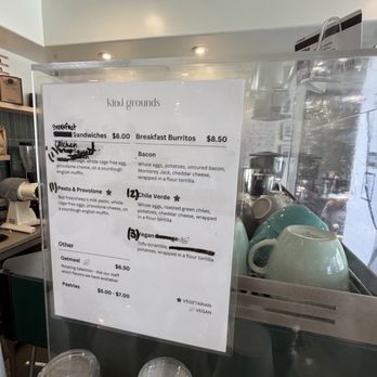 Kind Grounds - Food menu - Coffee & Tea Near Me - Los Angeles, California