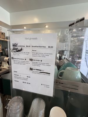 Menu photo 1 Kind Grounds Los Angeles, CA