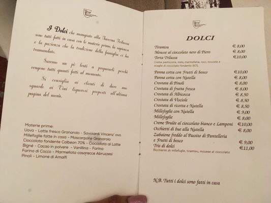 Menu photo 6 Taverna Trilussa Rome, RM