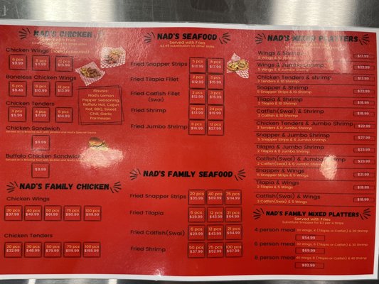Menu photo 8 Nad's Chicken & Seafood Tempe, AZ