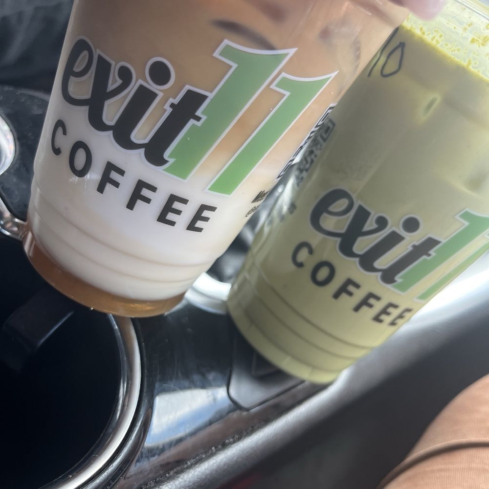 Exit 11 Coffee - Iced caramel latte and iced matcha latte - Coffee & Tea Near Me - Manchester, Missouri Exit 11 Coffee - Iced caramel latte and iced matcha latte - Coffee & Tea Near Me - Manchester, Missouri
