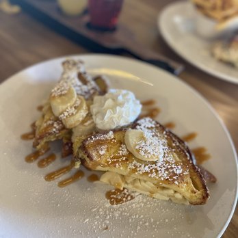 Broken Yolk Cafe - Stuffed French Toast with bananas. My fav!!! - Breakfast & Brunch Near Me - Costa Mesa, California