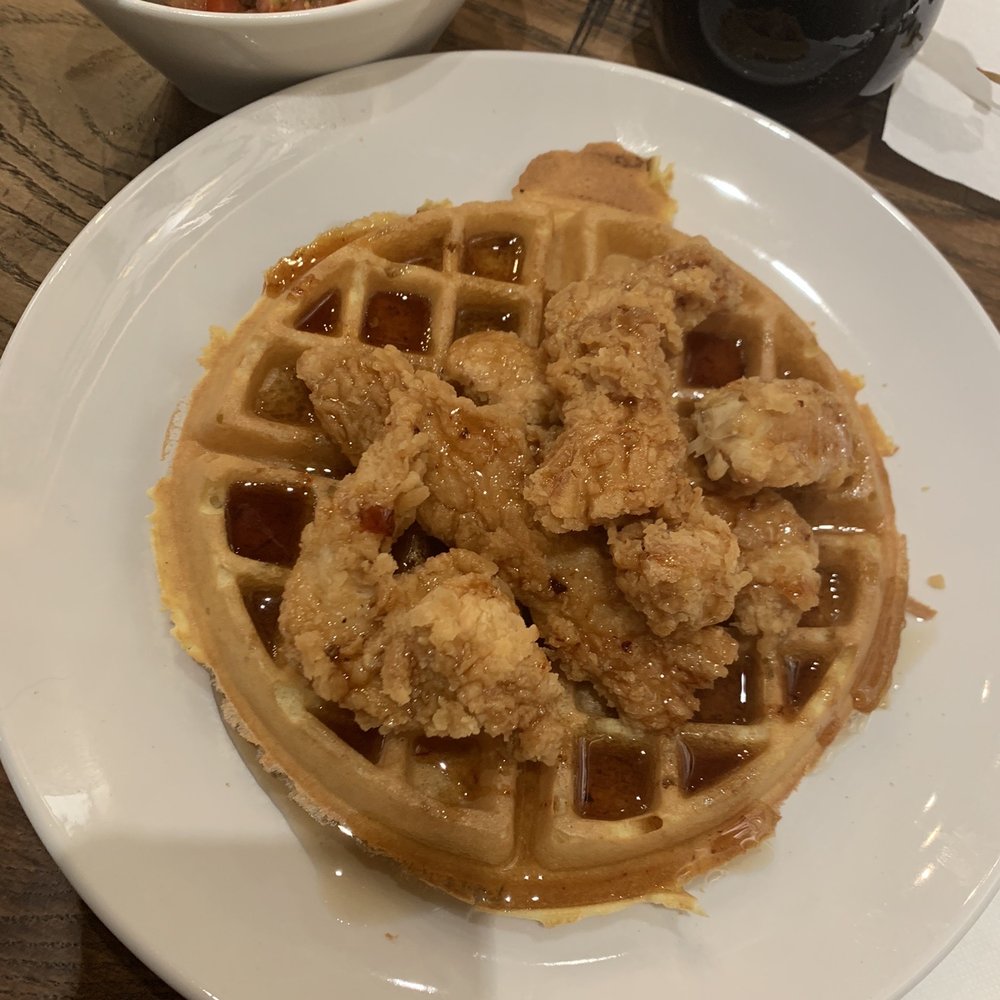 Another Broken Egg Cafe - Chicken & Waffles with City Grits - Breakfast & Brunch Near Me - Flowood, Mississippi