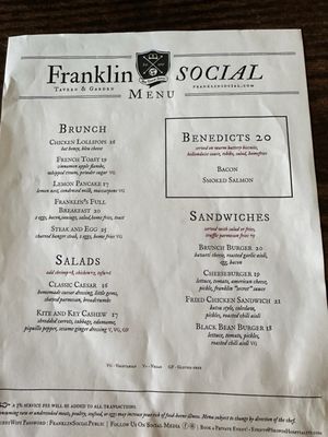 Menu photo 2 Franklin Social Jersey City, NJ