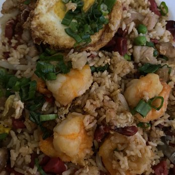 Dragon Garden Chinese Cuisine - Combination fried rice with egg on top - Chinese Near Me - Lancaster, California