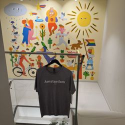 Lululemon - 'Amsterdam' screen printed items upstairs