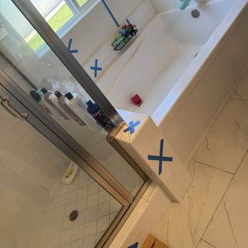 Crestline Builders - Before (blue tape is where the water damage was) - General Contractors Near Me - Bakersfield, California Crestline Builders - Before (blue tape is where the water damage was) - General Contractors Near Me - Bakersfield, California