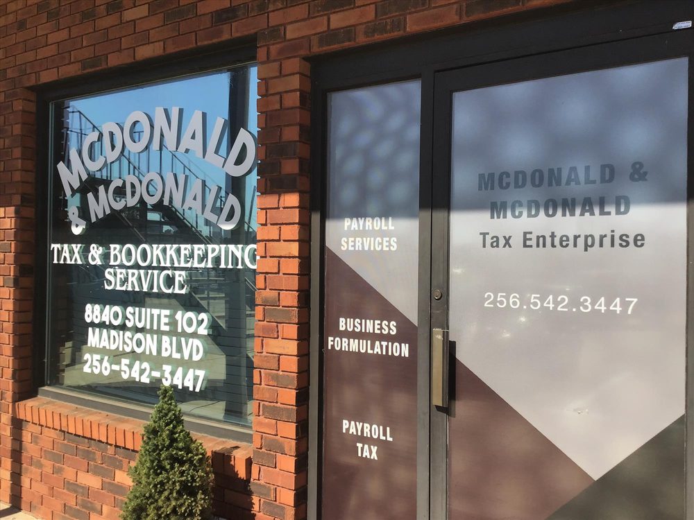 MCDONALD & MCDONALD TAX ENTERPRISE Updated June 2024 8840 Madison