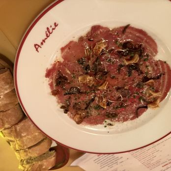 Amélie - Beef Filet Mignon Carpaccio - Wine Bars Near Me - San Francisco, California Amélie - Beef Filet Mignon Carpaccio - Wine Bars Near Me - San Francisco, California