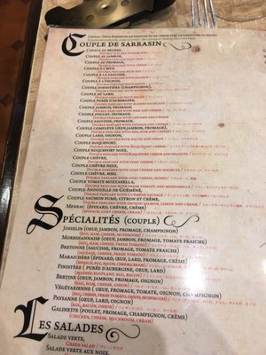 Menu photo 4 La Crêperie de Josselin Paris, 75 Menu photo 4 La Crêperie de Josselin Paris, 75