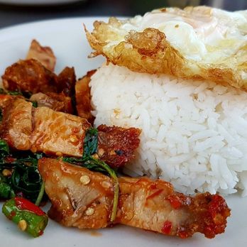 Sawasdee Maui Thai - Crispy pork belly basil stir fry - Food Trucks Near Me - Kihei, Hawaii Sawasdee Maui Thai - Crispy pork belly basil stir fry - Food Trucks Near Me - Kihei, Hawaii