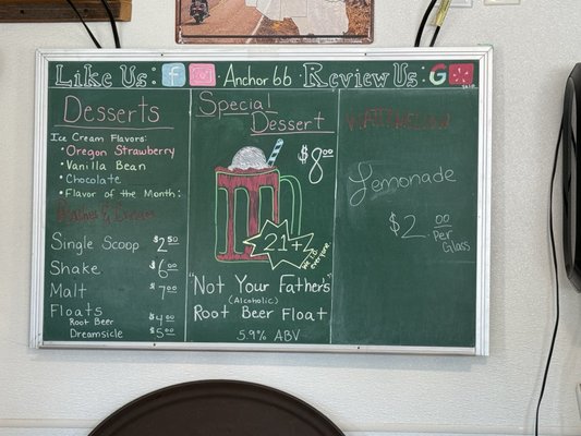 Menu photo 1 Anchor 66 Bristow, OK