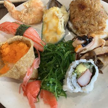 Madness Buffet - Second plate -- sushi section - Asian Fusion Near Me - Pompano Beach, Florida