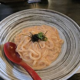 Mentai cream udon Mentai cream udon
