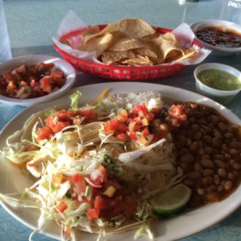 Wahoo's - My fav meal! Fish tacos, beans, rice was ok, and I love the chips and salsa! - Seafood Near Me - Temecula, California