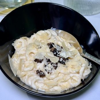 Palm Palm - Truffle Spaghettios - parmesan cream, black garlic, shaved black truffle - Bars Near Me - Pittsburgh, Pennsylvania