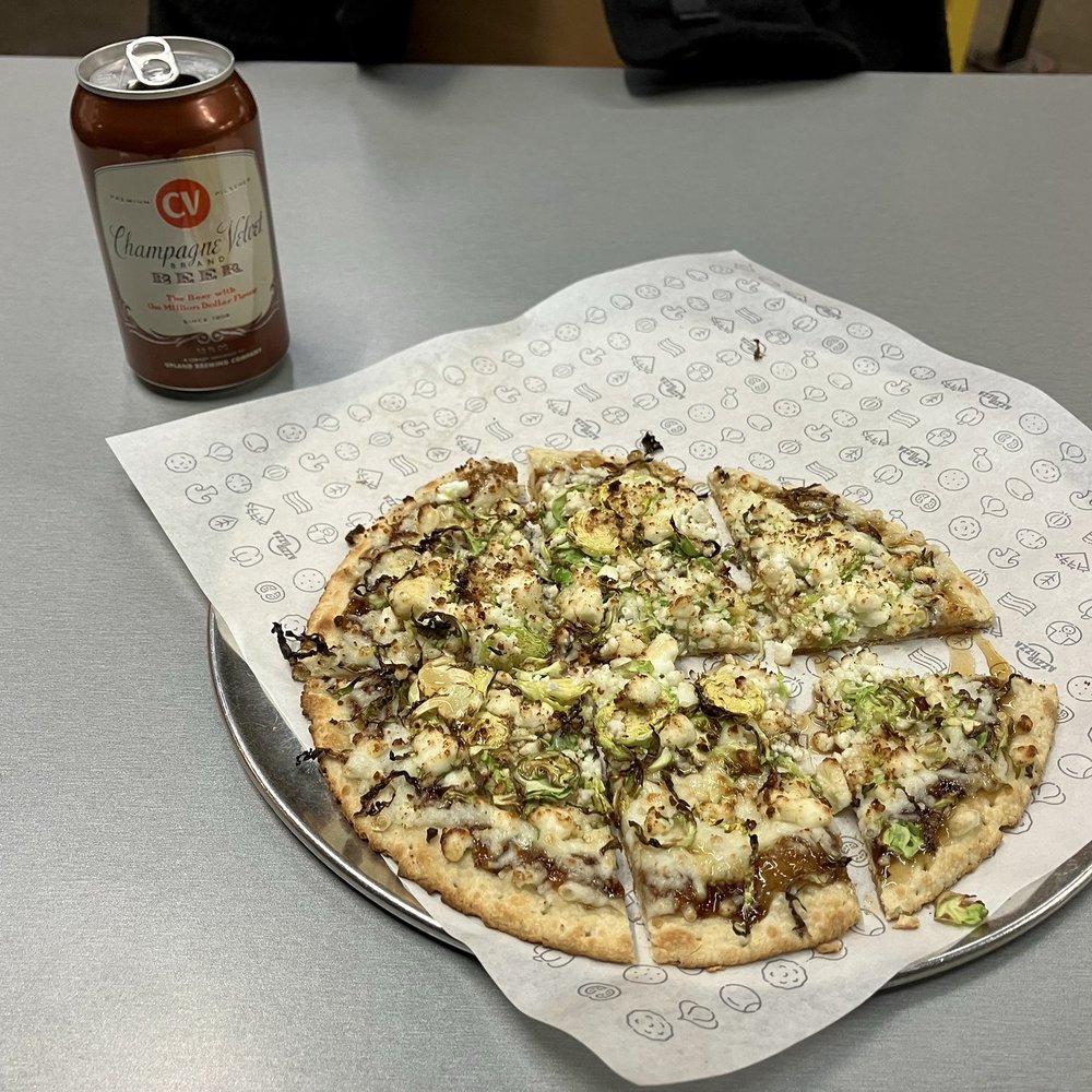 Azzip Pizza - Figgy piggy pizza (minus the piggy - no bacon) - Pizza Near Me - Bloomington, Indiana Azzip Pizza - Figgy piggy pizza (minus the piggy - no bacon) - Pizza Near Me - Bloomington, Indiana