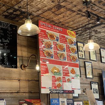 Champion Pizza - menus on the wall of a restaurant - Pizza Near Me - New York, New York Champion Pizza - menus on the wall of a restaurant - Pizza Near Me - New York, New York