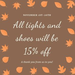 The Dancer's Den - Tights and shoe sale!