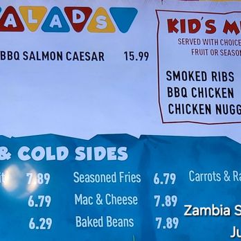 Zambia Smokehouse - Salads, sides, and kids meals menu - Smokehouse Near Me - Tampa, Florida Zambia Smokehouse - Salads, sides, and kids meals menu - Smokehouse Near Me - Tampa, Florida