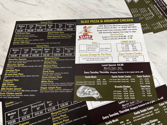 Menu photo 6 Slice Pizza & Krunchy Chicken San Leandro, CA Menu photo 6 Slice Pizza & Krunchy Chicken San Leandro, CA