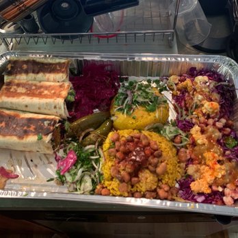 Royal Egyptian Cuisine - Lamb and falafel gyro platter - Food Trucks Near Me - Berkeley, California