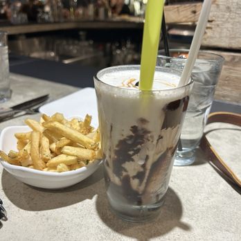 Flip Side - Buckeye milkshake  Seasoned fries - Burgers Near Me - Columbus, Ohio