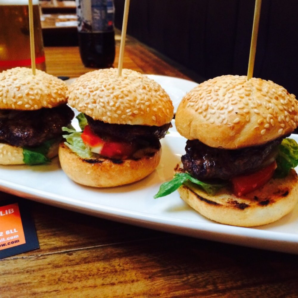 Ad Lib - Angus beef sliders from the starter menu. So good! - Bars Near Me - Glasgow, GLG Ad Lib - Angus beef sliders from the starter menu. So good! - Bars Near Me - Glasgow, GLG