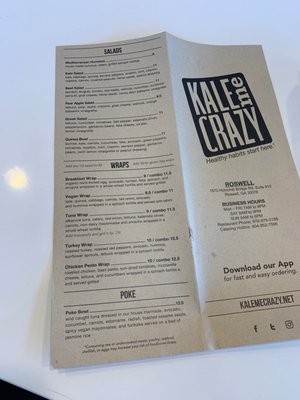 Menu photo 1 Kale Me Crazy Roswell, GA Menu photo 1 Kale Me Crazy Roswell, GA