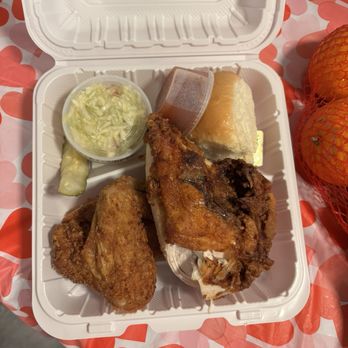 Lancaster County Dutch Market - Fried chicken platter 1 breast 1 wing - Public Markets Near Me - Germantown, Maryland Lancaster County Dutch Market - Fried chicken platter 1 breast 1 wing - Public Markets Near Me - Germantown, Maryland