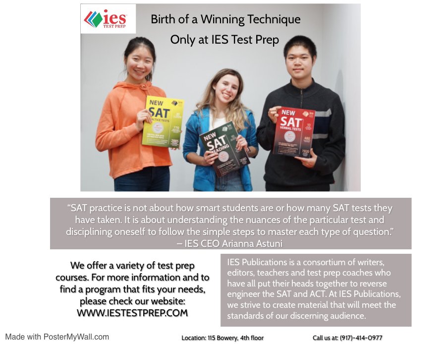 IES Test Prep - reading tutor in New York, NY
