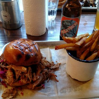 Pitt Bros - Pulled Pork Sandwich and Fries - New American Near Me - Dublin, D