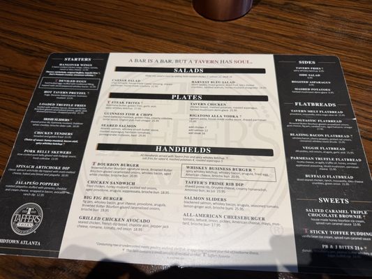 Menu photo 1 Taffer's Tavern Midtown Atlanta Atlanta, GA Menu photo 1 Taffer's Tavern Midtown Atlanta Atlanta, GA