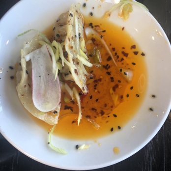 Oni - Like warm but super flavorful pork dumplings. - Ramen Near Me - Albuquerque, New Mexico