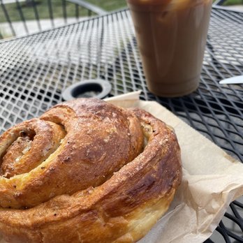 Backporch Coffee Roasters - a pastry on a table - Coffee & Tea Near Me - Bend, Oregon