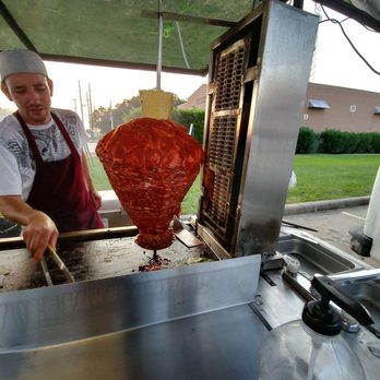 The Taco King - Al pastor on a rotisserie. Yum - Food Stands Near Me - Cypress, Texas