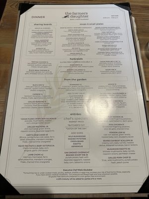 Menu photo 2 The Farmer's Daughter Blue Bell, PA Menu photo 2 The Farmer's Daughter Blue Bell, PA