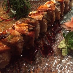 KYO Grill - The rolls look good. But Japanese chefs would scream,"Your rice is too wet." And more.