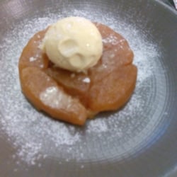 Restaurante Filigrana del Mar - Tatín de  manzana con helado de vainilla