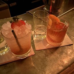 'Sidestep' and a dry old fashioned. 'Sidestep' and a dry old fashioned.