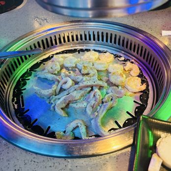 KPOT Korean BBQ & Hot Pot - Pork cheek and garlic shrimp - Korean Near Me - Lansing, Michigan KPOT Korean BBQ & Hot Pot - Pork cheek and garlic shrimp - Korean Near Me - Lansing, Michigan