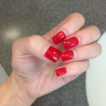 Jojoba Nails & Spa - my nails grow really fast!  this is almost three weeks and the only thing you see is nail growth, but no chipping! - Nail Salons Near Me - Arlington, Massachusetts