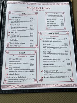 Menu photo 4 Shanghai Town Bartlesville, OK