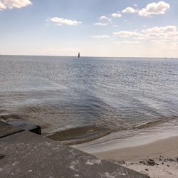 Harrison County Sand Beach - Just sitting on a little pier.