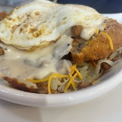 Olney Cafe - Country fried steak skillet