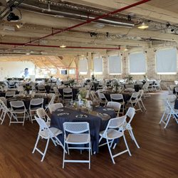 Willamette Heritage Center - Spinning Room Wedding Reception set up